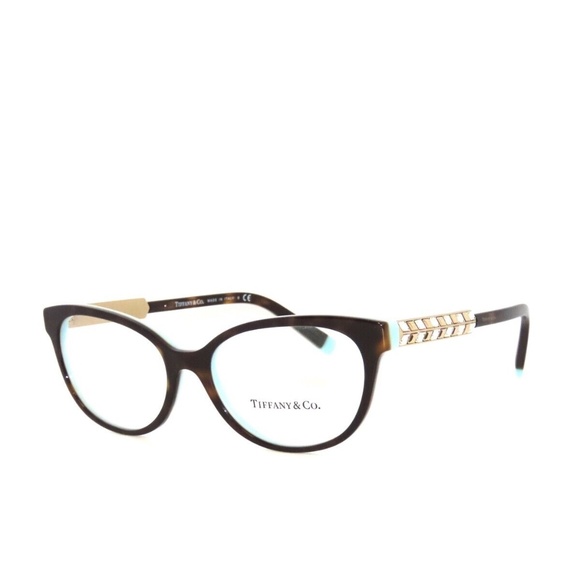 Tiffany & Co Frame 2203B 8134 52 Havana Blue Eyeglasses 2203